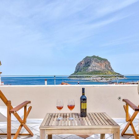 Monemvasia Modern Flat With Panoramic Sea View Kültér fotó